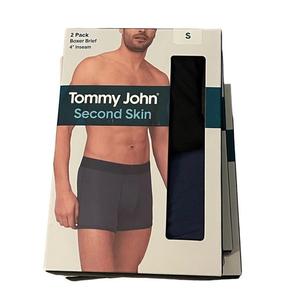 Tommy John 2 Pack SECOND SKIN Boxer Briefs 4” Inseam - Picture 1 of 9